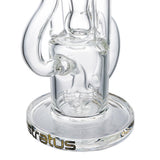 (WATER PIPE) STRATUS CHALICE RECYCLER WITH SPINNING BANGER SET - CLEAR