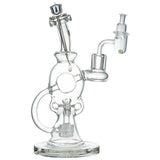 (WATER PIPE) STRATUS CIPHER RECYCLER WITH SPINNING BANGER SET - CLEAR