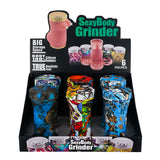 (GRINDER) LONG BODY WITH CONTAINER 6CT - ASSORTED COLOR