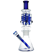 (WATER PIPE) 13" TRIPLE COIL FREEZABLE - BLUE