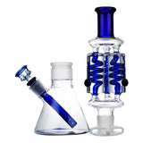 (WATER PIPE) 13" TRIPLE COIL FREEZABLE - BLUE