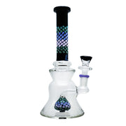 9" HONEYCOMB COLORFULL WATER PIPE