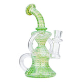 (RECYCLER) 8" FEATHER STYLE 3 JOINT - GREEN