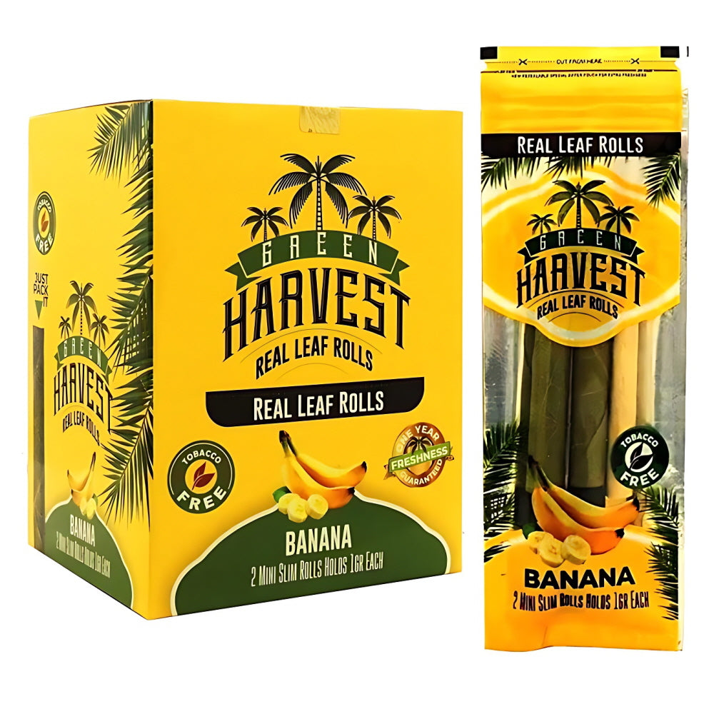 (CONE) GREEN HARVEST 2 MINI BANANA 20CT Hibro Wholesale
