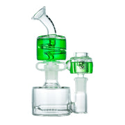 (FREEZABLE) KRAVE 7" FREEZABLE INLINE WATER PIPE - GREEN
