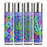 (LIGHTER) CLIPPER LIGHTER 48CT - NEON LEAF