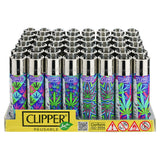 (LIGHTER) CLIPPER LIGHTER 48CT - NEON LEAF