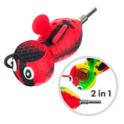 (SILICONE) STRATUS BEE SHAPE 2 IN 1 - SHINY RED BLACK