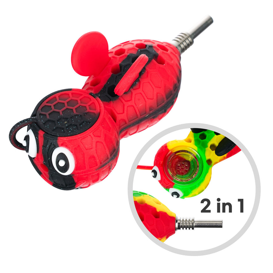 (SILICONE) STRATUS BEE - SHINY RED BLACK