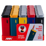 (LIGHTER) MK JET LIGHTER WIND PROOF 50CT COLOR