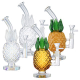 (WATER PIPE) 8" PINEAPPLE - CLEAR