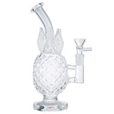 (WATER PIPE) 8" PINEAPPLE - CLEAR
