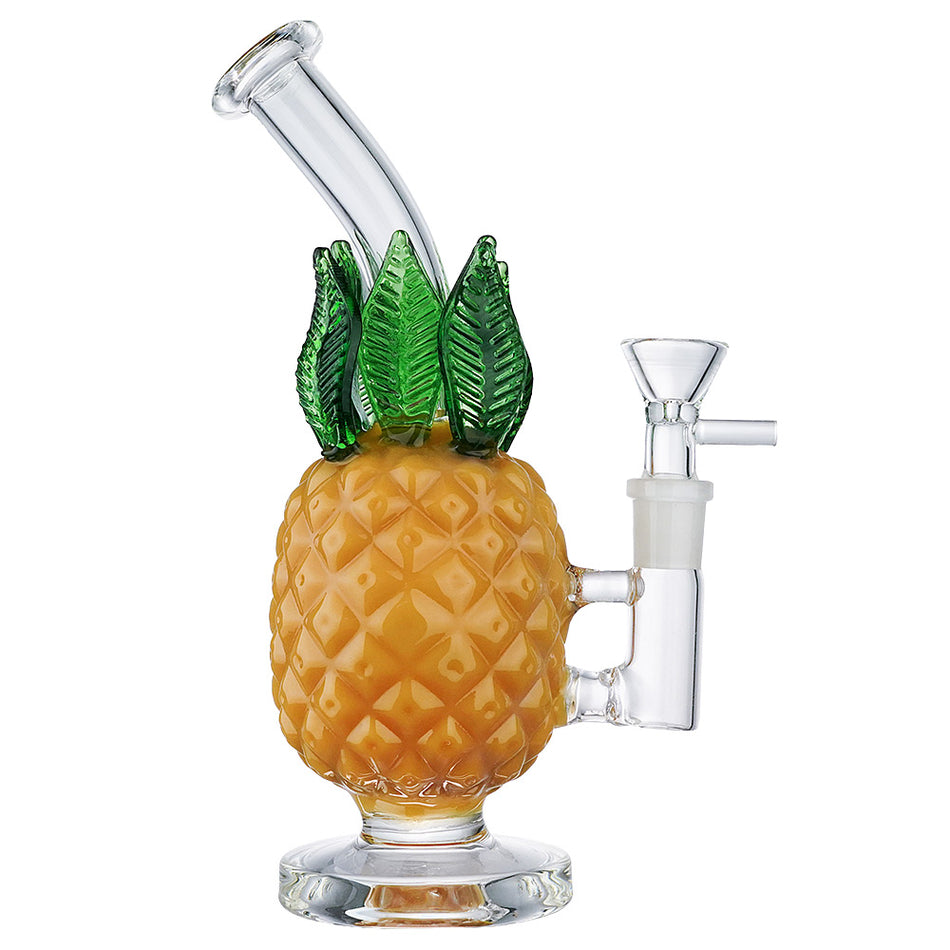(WATER PIPE) 8" PINEAPPLE - JADE YELLOW