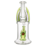 (WATER PIPE) 12" OCTOPUS PERC - LIME GREEN