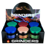 (GRINDER) 2.25" CAL GRINDER 5PC THREAD DESIGN 6CT SET