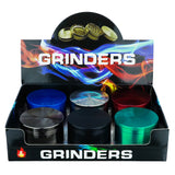 (GRINDER) 2.25" CAL GRINDER 4PC PLAIN 6CT