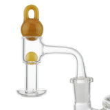 (BANGER SET) 14mm TERP SLURPER BALL HANDLE SET - JADE YELLOW