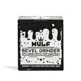 (GRINDER) WULF BEVEL 4PC 65mm TOP ASHTRAY - BLACK WHITE SPATTER