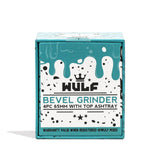 (GRINDER) WULF BEVEL 4PC 65mm TOP ASHTRAY - TEAL BLACK SPATTER