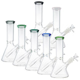 (WATER PIPE) 8.5" LA BELLE DIAMOND HEAD BEAKER - GRAY