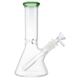 (WATER PIPE) 8.5" LA BELLE DIAMOND HEAD BEAKER - LIGHT GREEN