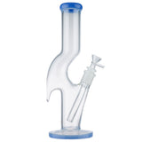 (WATER PIPE) 12" HOOK TUBE - JADE BLUE