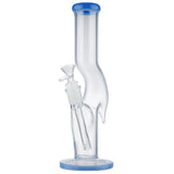 (WATER PIPE) 12" HOOK TUBE - JADE BLUE