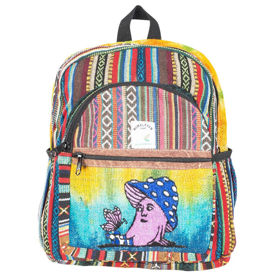(BAG) MINI HEMP BACKPACK - MUSHROOM