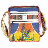 (BAG) SMALL HEMP CROSS BODY MUSHROOM DESIGN