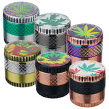 (GRINDER) 2.5" CHROMIUM CRUSHER TWO TONE EZ GRIP 6CT SET