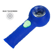 (SILICONE) STRATUS SKULL HAND PIPE - NAVY