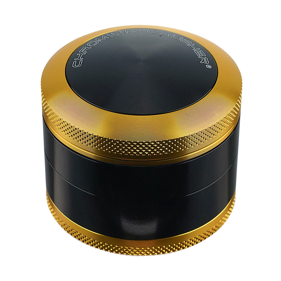 (GRINDER) 2.5" CHROMIUM CRUSHER 4PC #70085 - GOLD