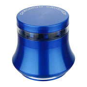 (GRINDER) 2.5" CHROMIUM CRUSHER WIDE VASE - BLUE