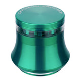 (GRINDER) 2.5" CHROMIUM CRUSHER WIDE VASE - GREEN