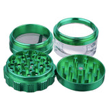 (GRINDER) 2.25" CHROMIUM CRUSHER 4PC #70463 - SILVER