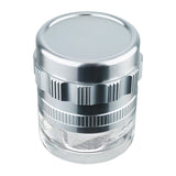 (GRINDER) 2.25" CHROMIUM CRUSHER 4PC #70463 - SILVER