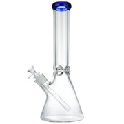 (WATER PIPE) 14" 7MM THICK BEAKER - BLUE