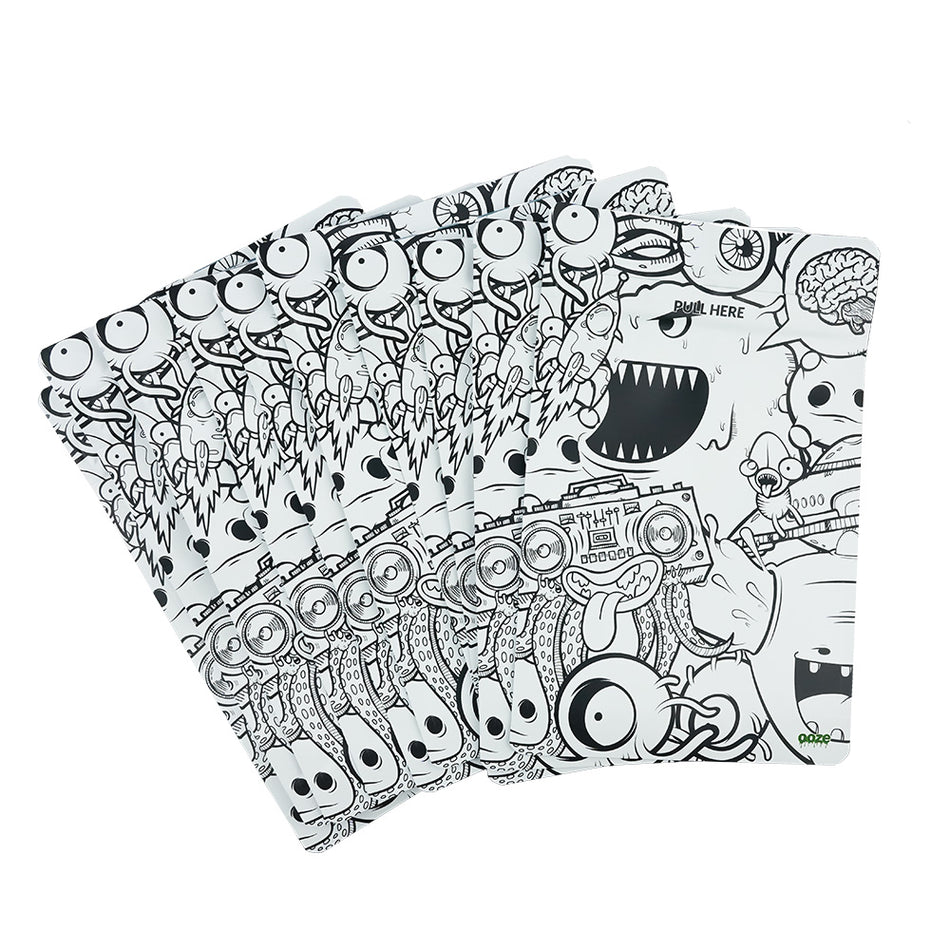 OOZE SMELL PROOF MYLAR BAGS DESIGNER SERIES 10CT PK