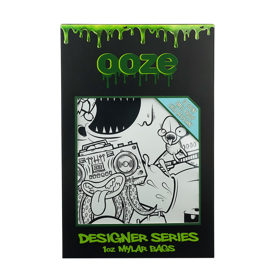 OOZE SMELL PROOF MYLAR BAGS DESIGNER SERIES 10CT PK
