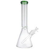 (WATER PIPE) 14 INCH BEAKER 9MM THICK - LIGHT GREEN