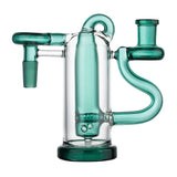 (ASH CATCHER) 14mm 90° RECYCLE COLOR SEE THROUGH - TEAL