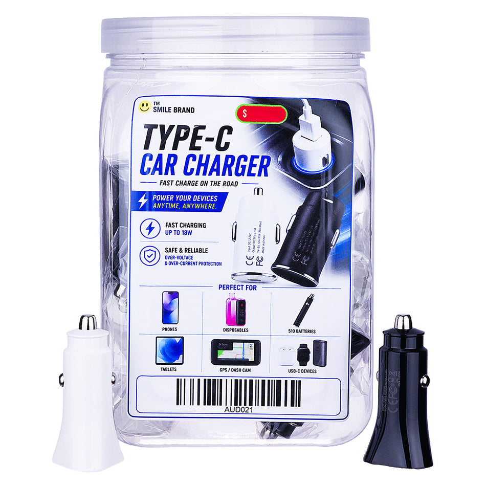 (USB CHARGER) CAR CHARGER 24CT - TYPE C