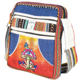 (BAG) SMALL HEMP CROSS BODY MUSHROOM DESIGN