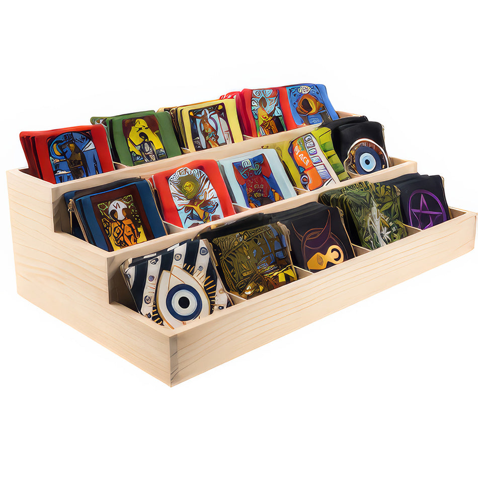 (BAG) SMALL GRAPHIC PRINT PURSES 90CT SET