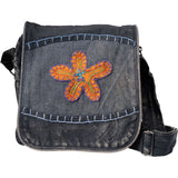 (BAG) SMALL COTTON EMBROIDERED FLOWER - ASSORTED