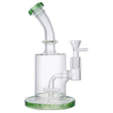 (WATER PIPE) 9" CROSS PERC - GREEN