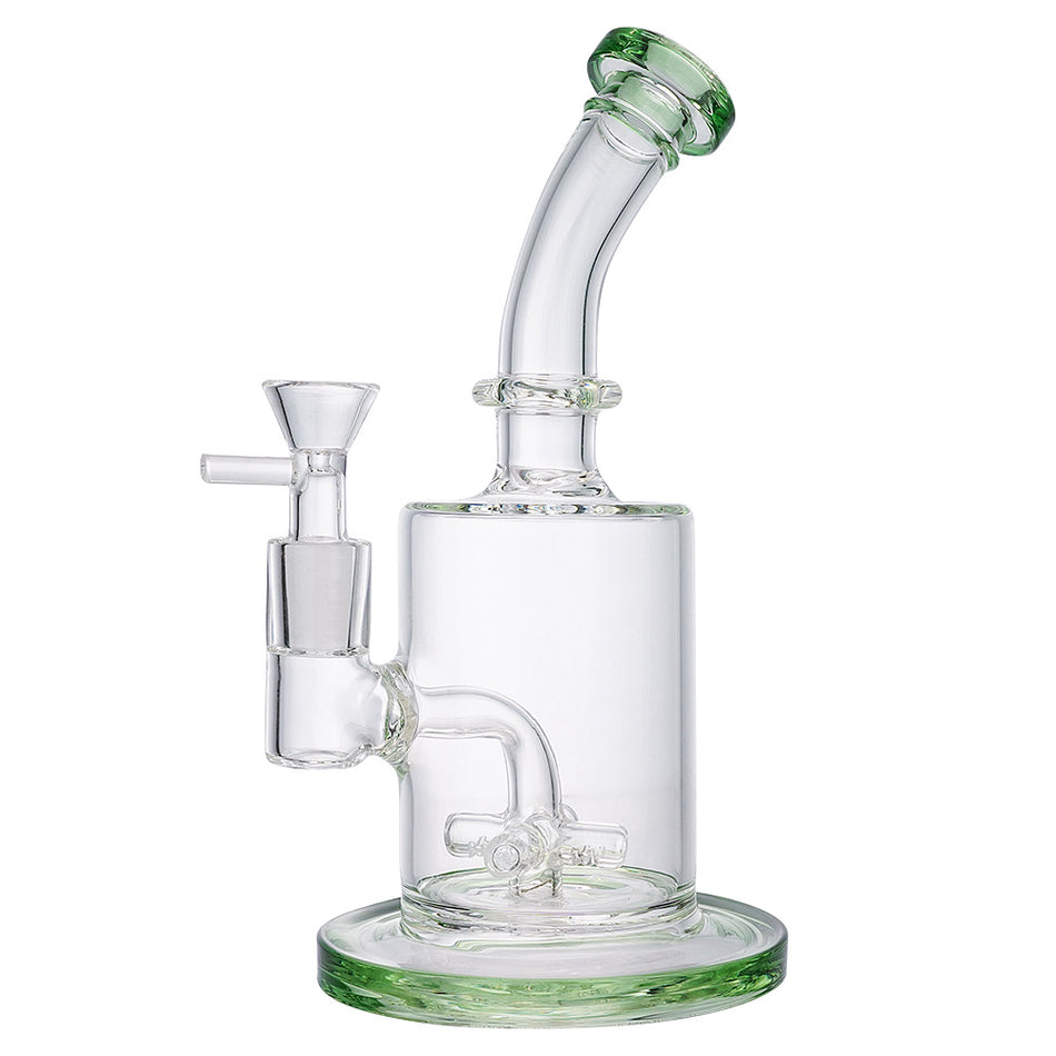 (WATER PIPE) 9" CROSS PERC - GREEN