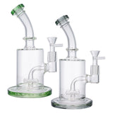 (WATER PIPE) 9" CROSS PERC - GREEN