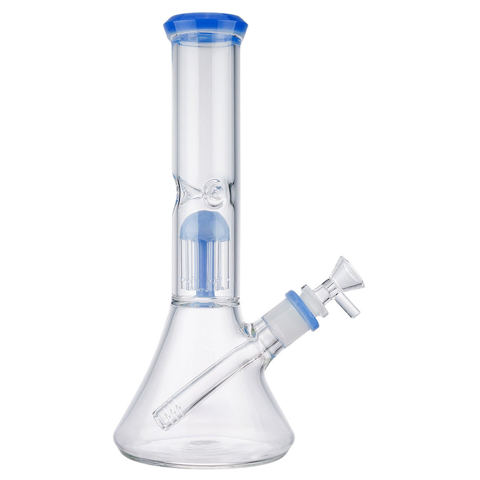 (WATER PIPE) 10.5" TREE PERC CUT - JADE BLUE