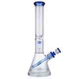 (WATER PIPE) 15.5" DIAMOND CUT UFO PERC - BLUE